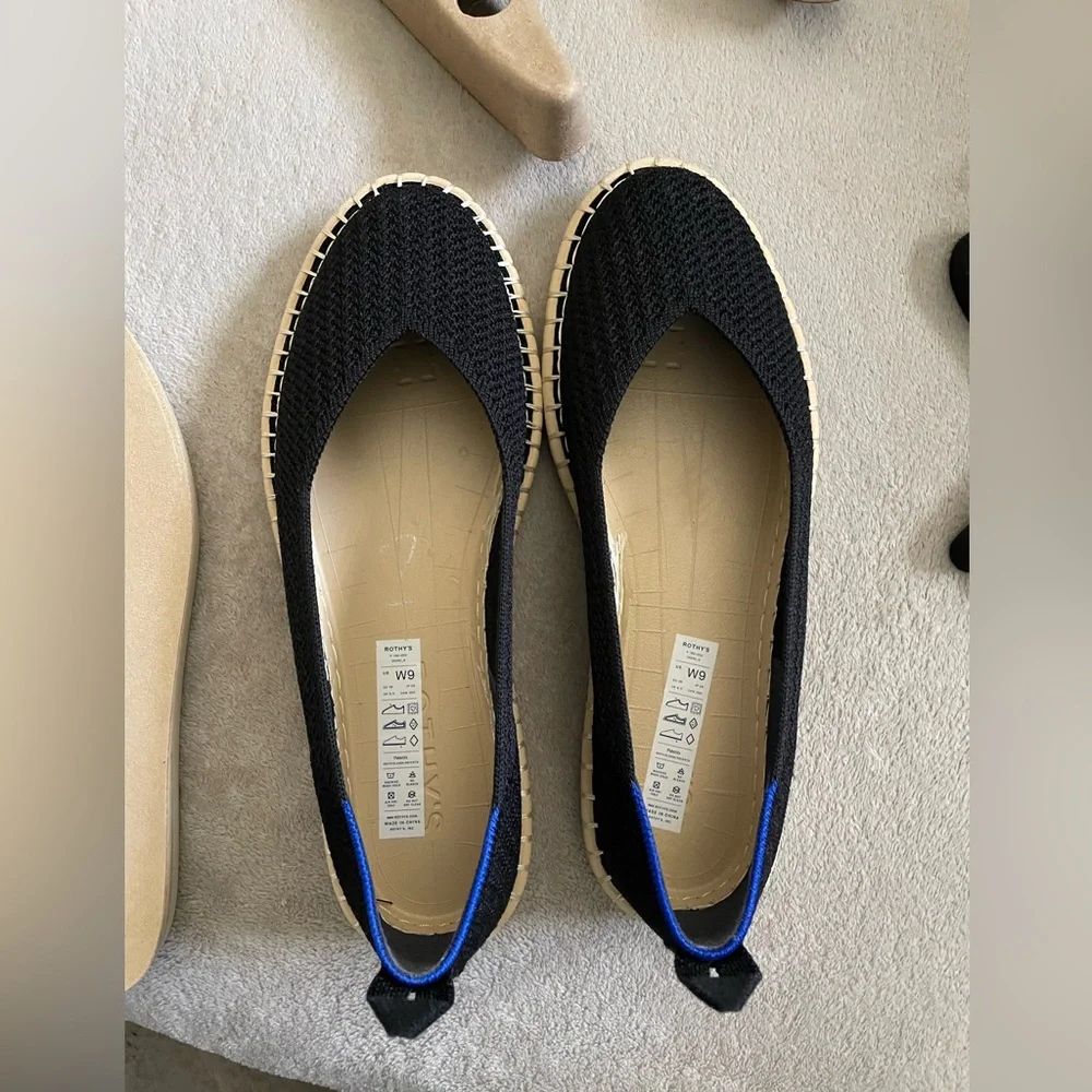 Rothy’s Black Espadrille Flats